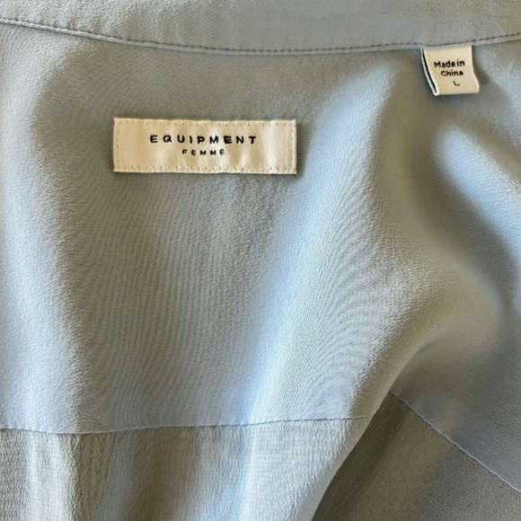 100% Silky Equipment Femme women blouse! - Picture 7 of 11
